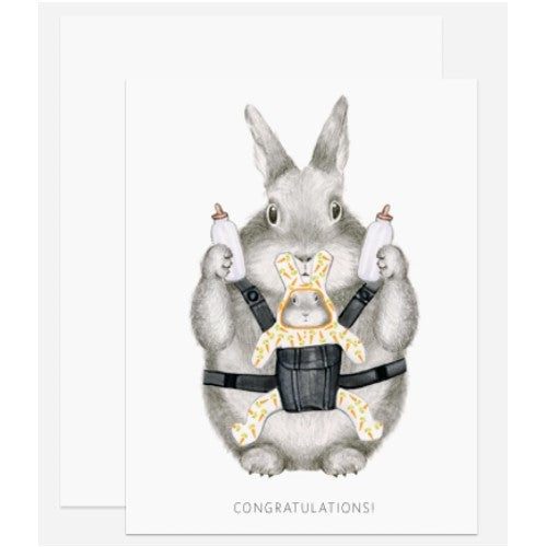 Congratulations Bunny Card