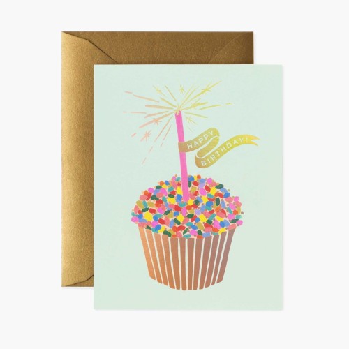 Happy Birthday Cupcake Greeting Card