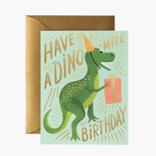 Dino-Mite Birthday Greeting Card