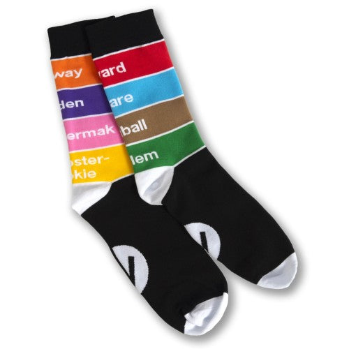 Large/Men's EL Train Line Socks