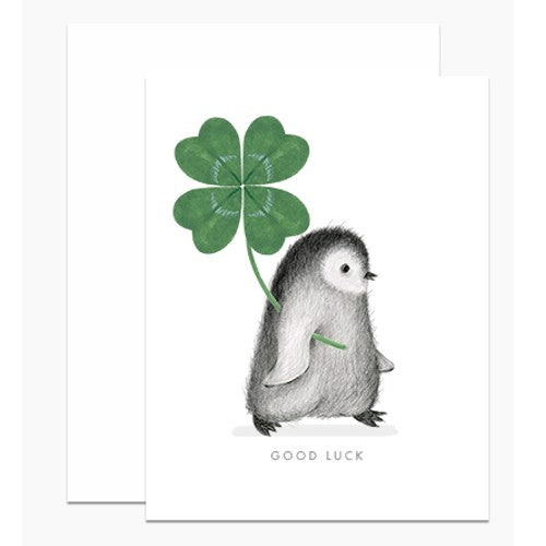 Good Luck Shamrock Card