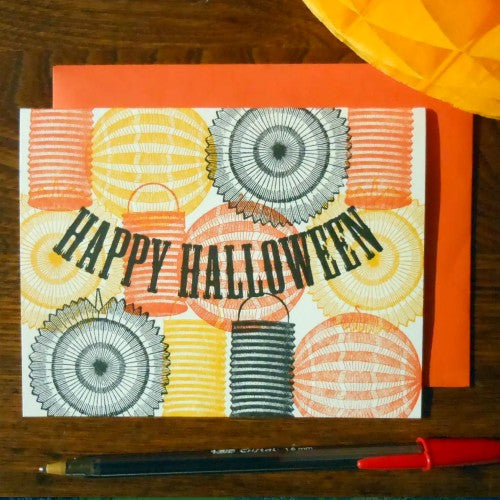 Happy Halloween Lanterns Card