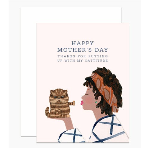 Cattitude Mother's Day Card
