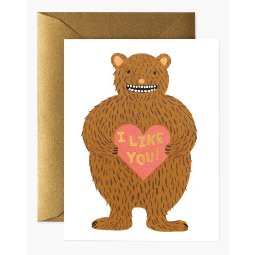 I Like You Bear Card