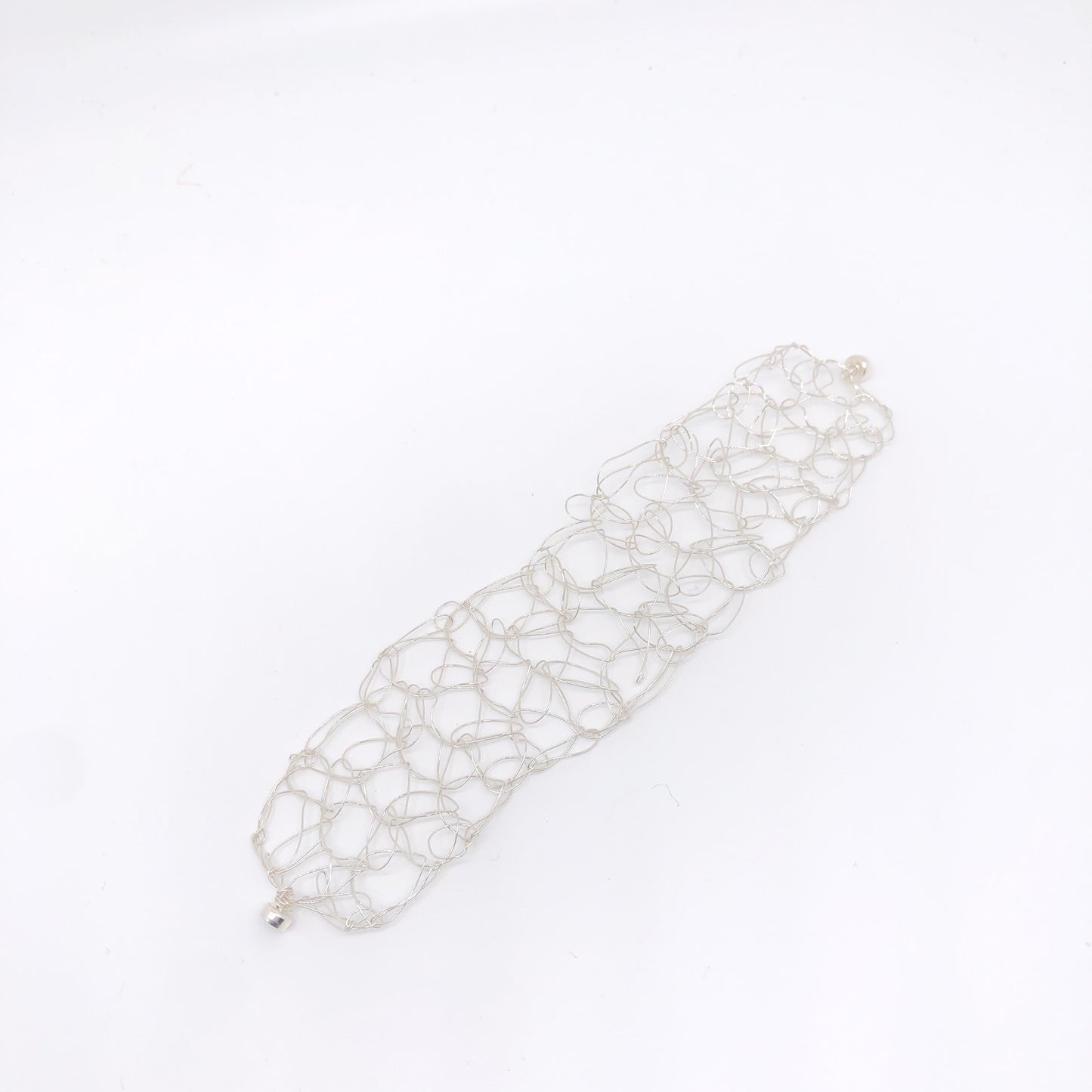 Gold Supernova Crocheted Wire Bracelet