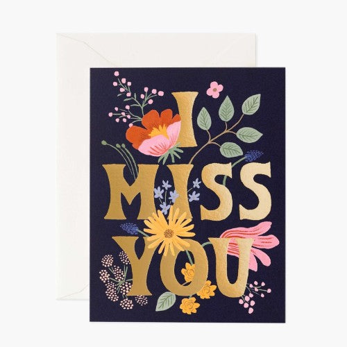 I Miss You Card