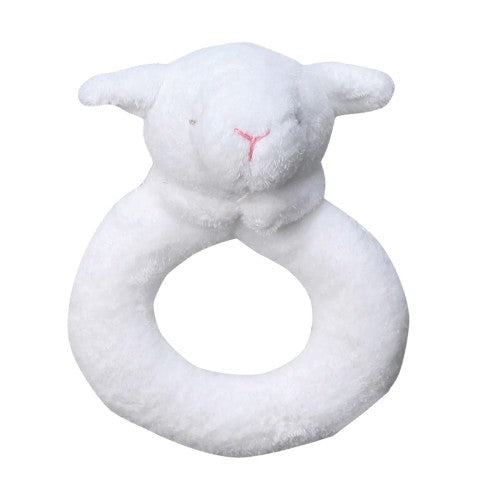 Lamb Baby Ring Rattle