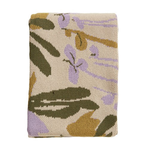 Lilac Poppies & Lotus Blanket