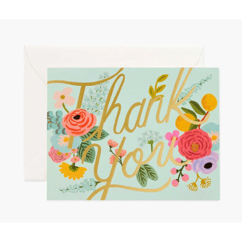 Mint Garden Thank You Card