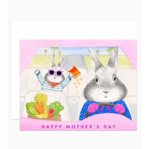 Bunny Commute Mother's Day Card