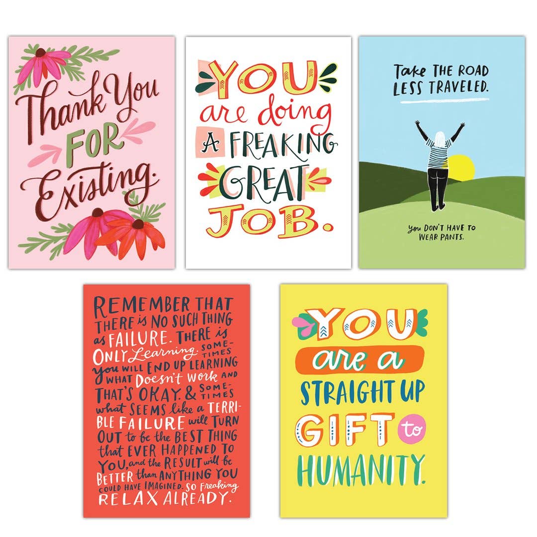 Pep Talk Postcard Book - Book of 20 Postcards