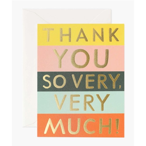 Thank You So Very Much Card