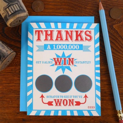 Thank You Scratch Off Card