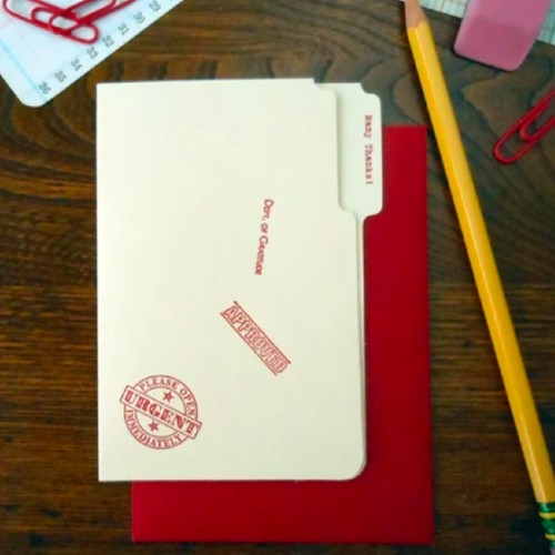 Thank You Manila Folder Card