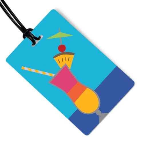 Cocktail Luggage Tag