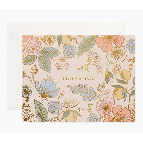 Botanical Thank You Card