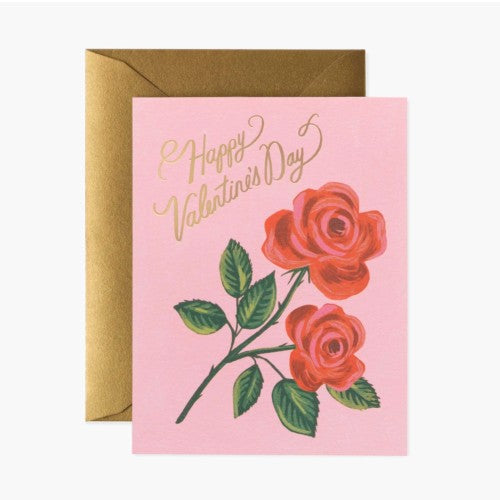 Roses Are Red Valentine Greeting Card