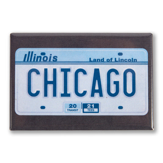 Chicago IL License Plate Magnet