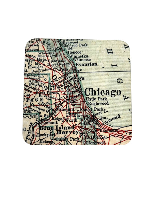 Chicago Map Coaster