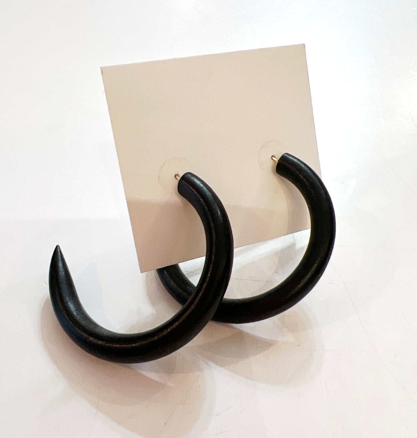 Wood Large Hoops