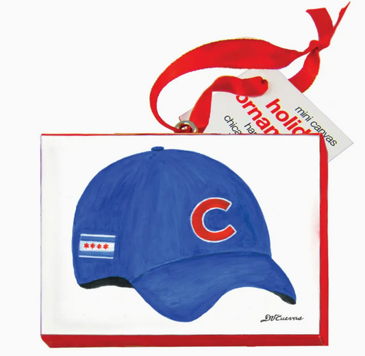 Chicago Cubs Canvas Ornament