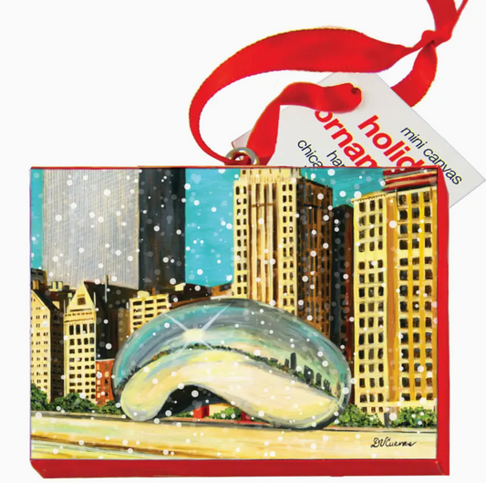 The Bean, Chicago Canvas Ornament