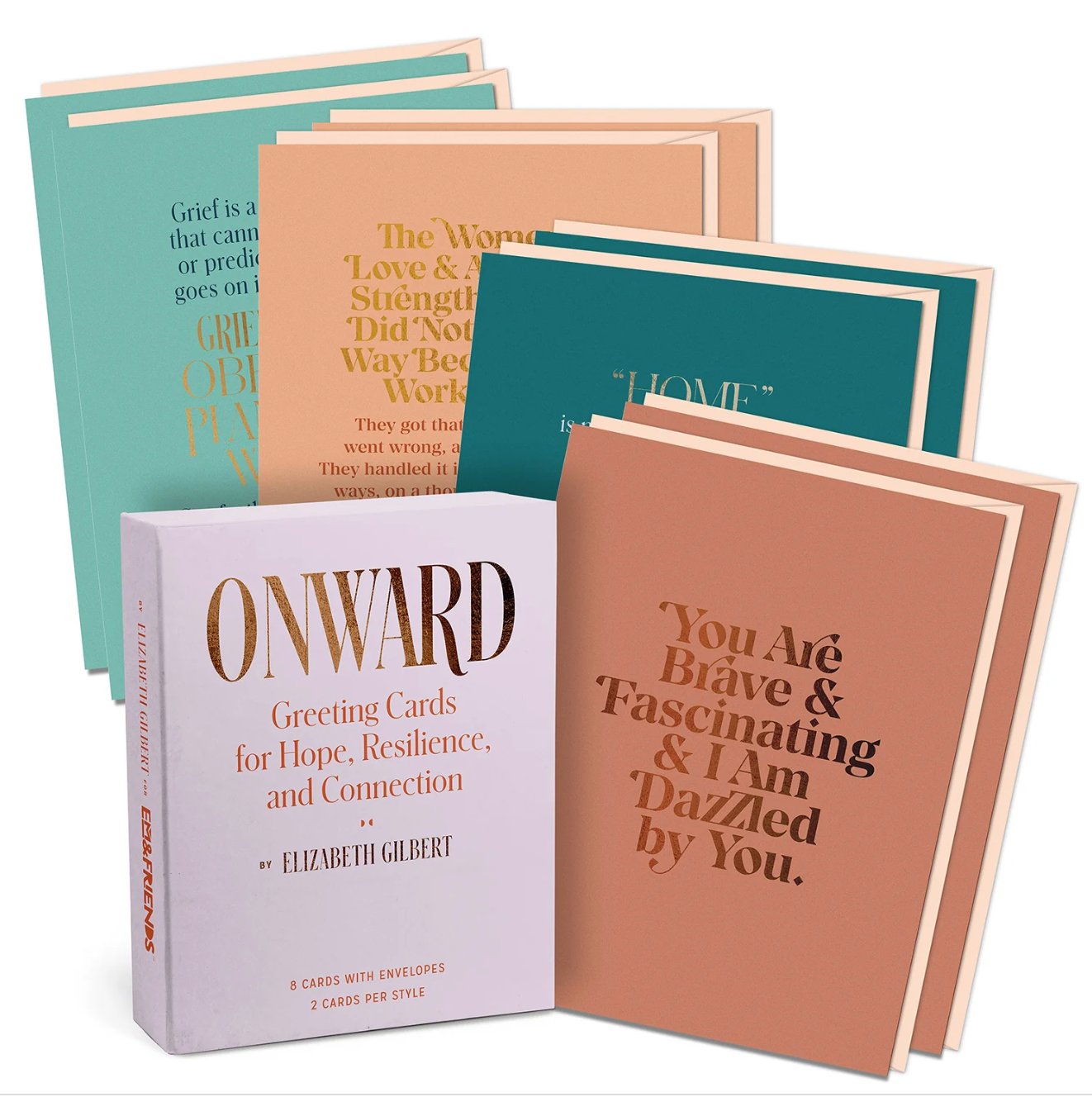 Onward Supportive Boxed Greeting Cards, 8 Cards