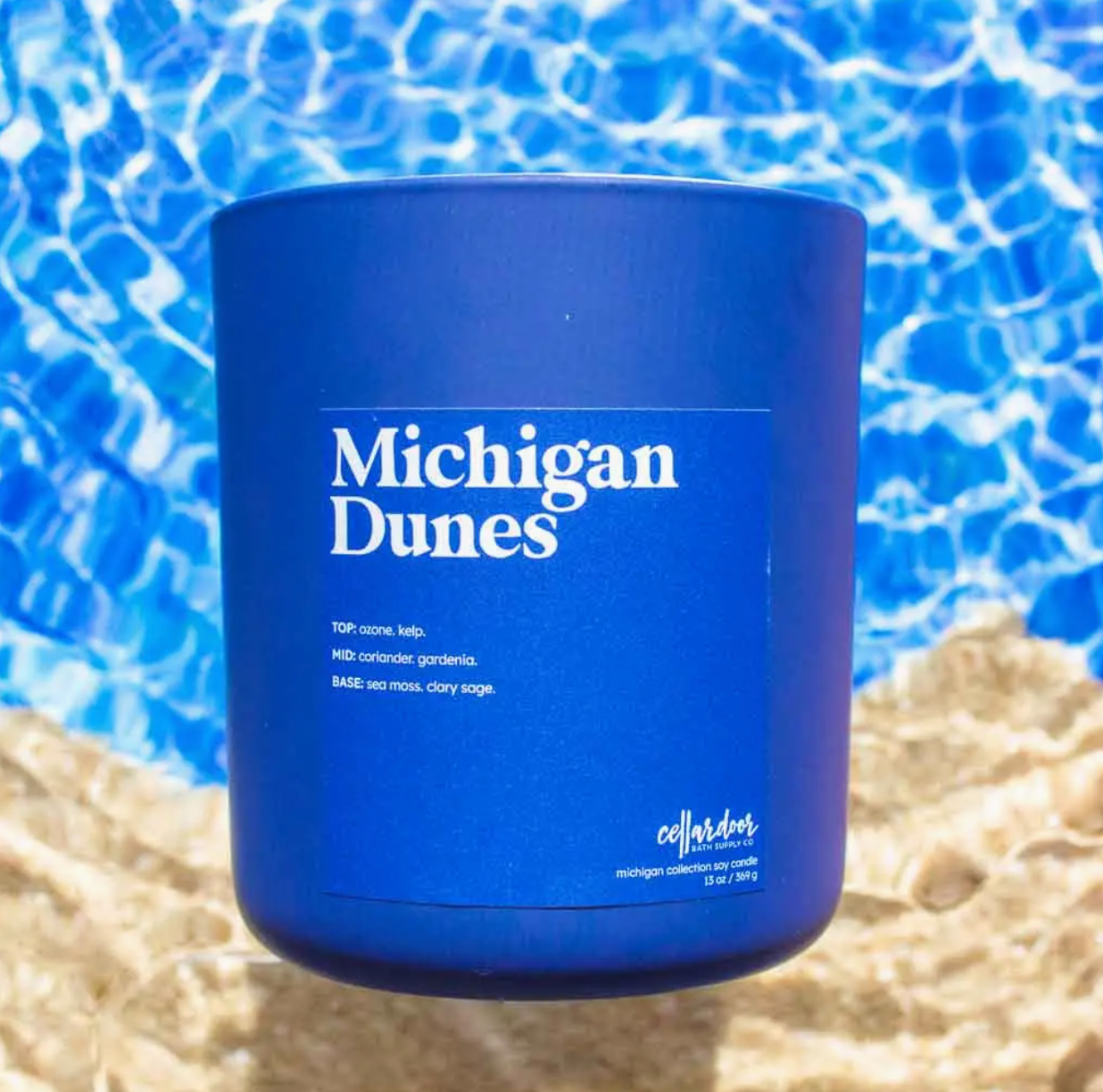 Michigan Dunes - 13 oz wood wick/soy candle