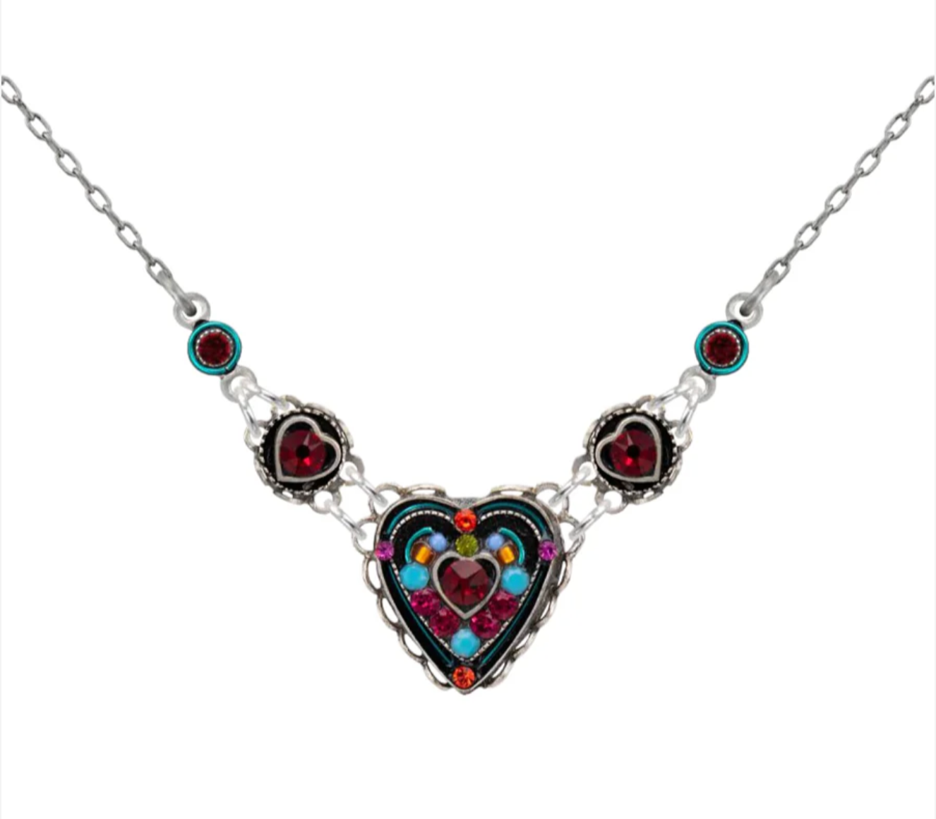 Mosaic Hearts Necklace