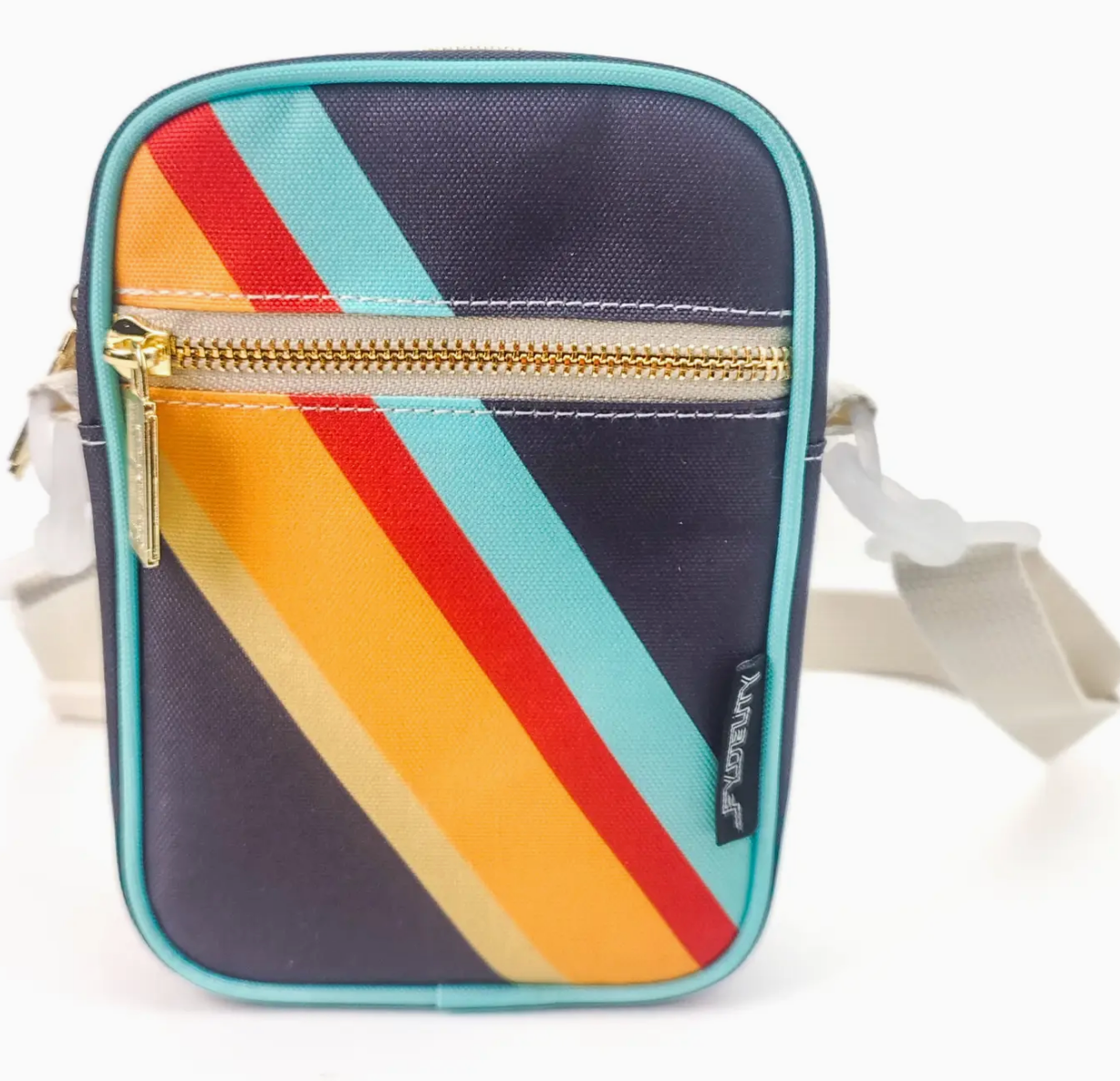 Retro Stripe Crossbody Bag