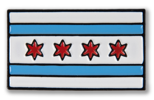 Chicago Flag Enamel Pin