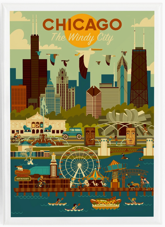 Chicago Windy City Magnet