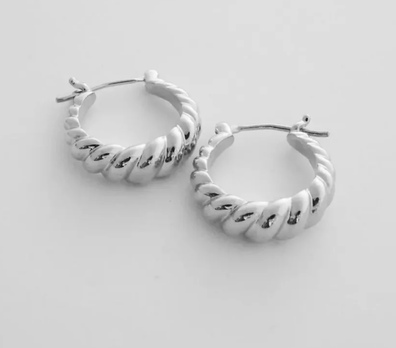 Croissant Hoop Earrings