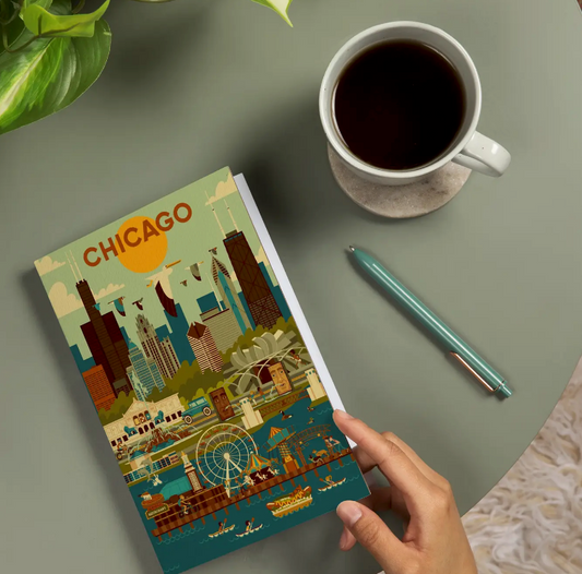 Geometric Chicago Lined Journal