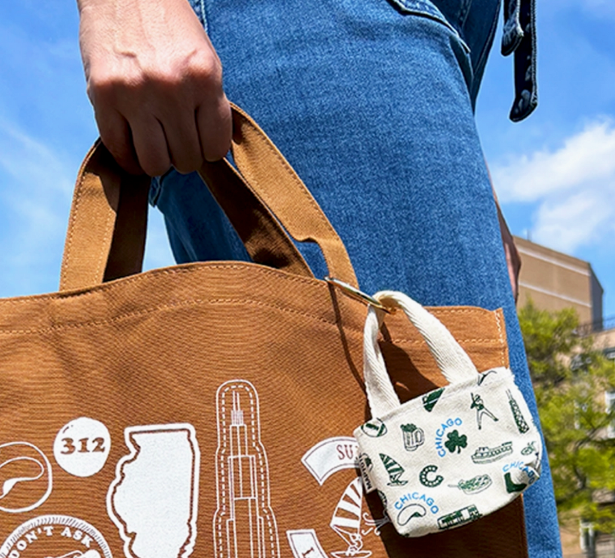 Chicago Tote Bag Charm