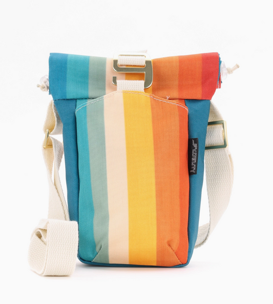 Crossbody Purse & Water Bottle Carrier: Stripe
