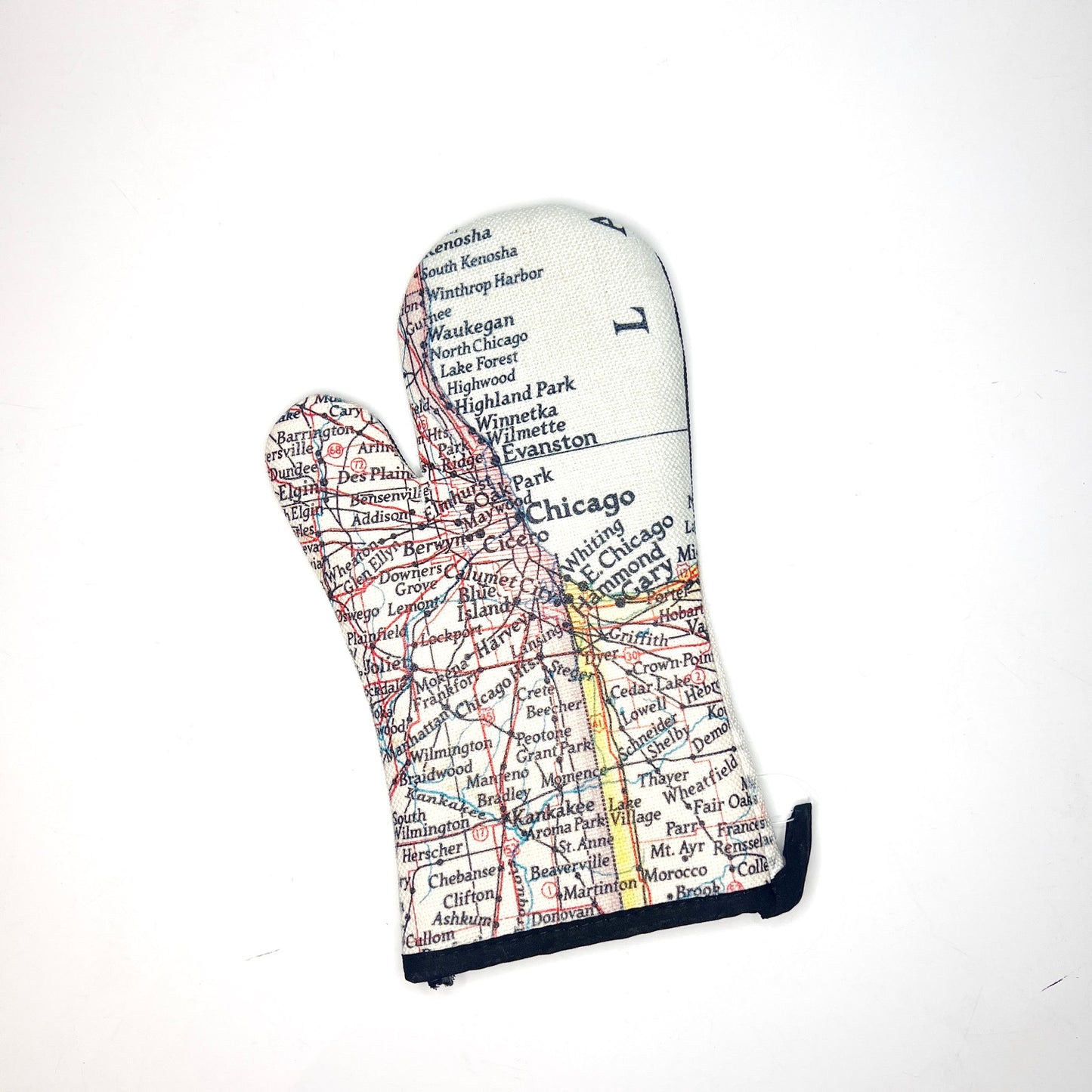 Chicago Map Oven Mitt
