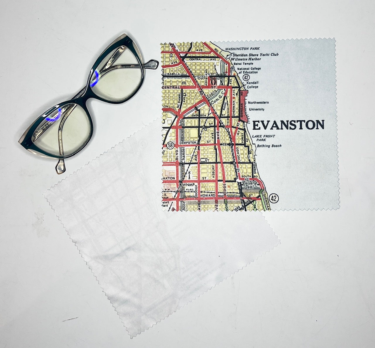 Evanston Microfiber Eyeglass Cleaning Cloth