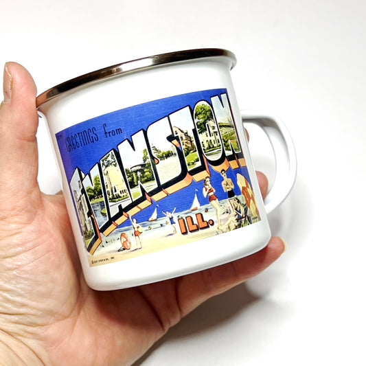 Greetings from Evanston Metal Mug