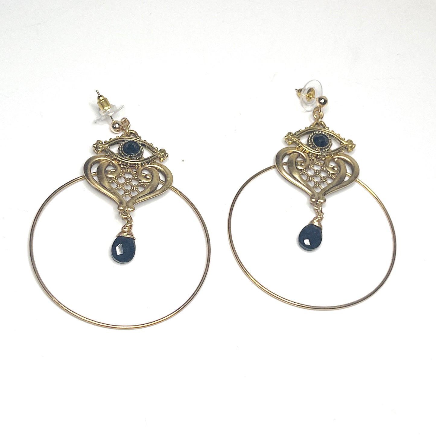 Pomegranate Hoop - Black