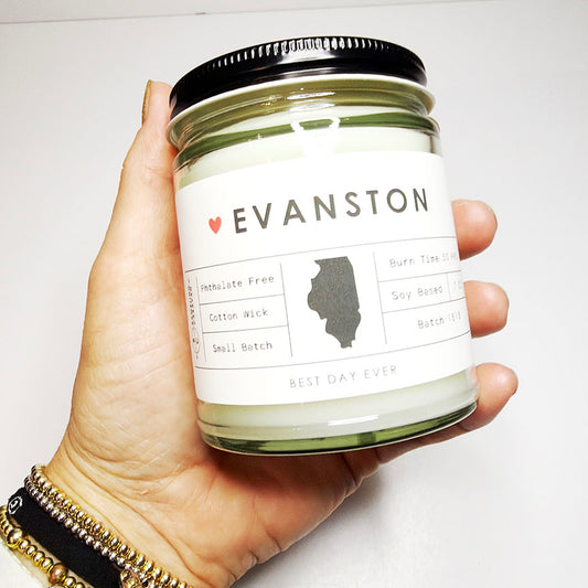 Evanston Amber & Driftwood Soy Candle
