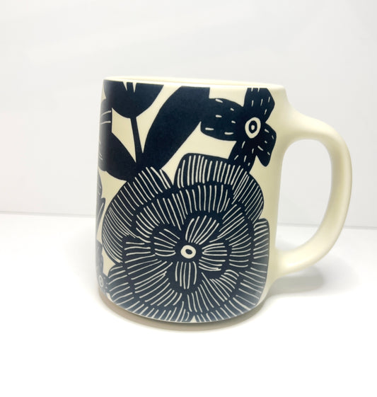 16 oz Floral Ceramic Mug