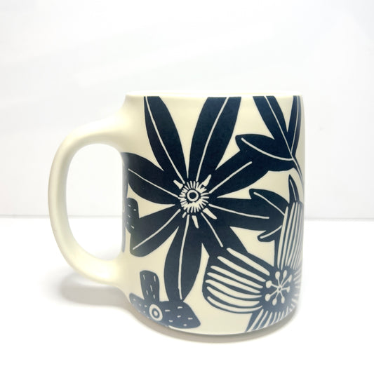 16 oz Floral Ceramic Mug