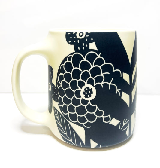 16 oz Floral Ceramic Mug