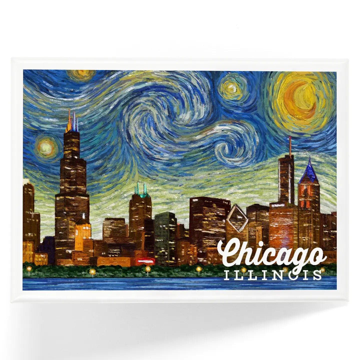 Chicago Starry Night Magnet