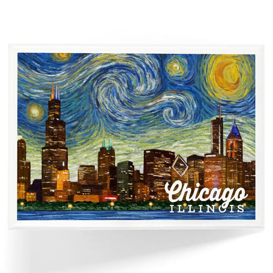 Chicago Starry Night Magnet