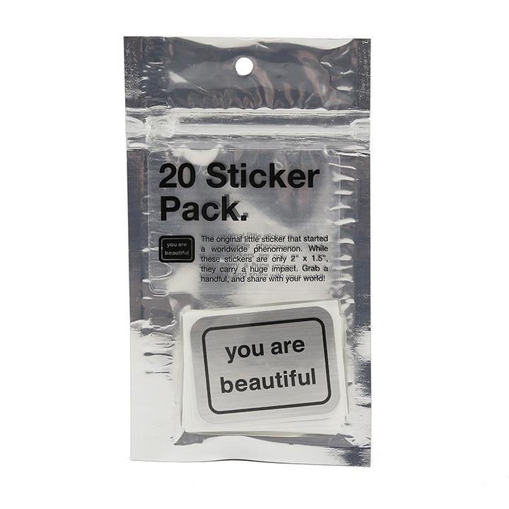 You Are Beautiful - The Classic Pack of 20 Stickers