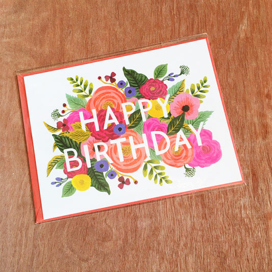Classic Floral Birthday Greeting Card