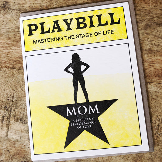 Playbill Mother's Day Card