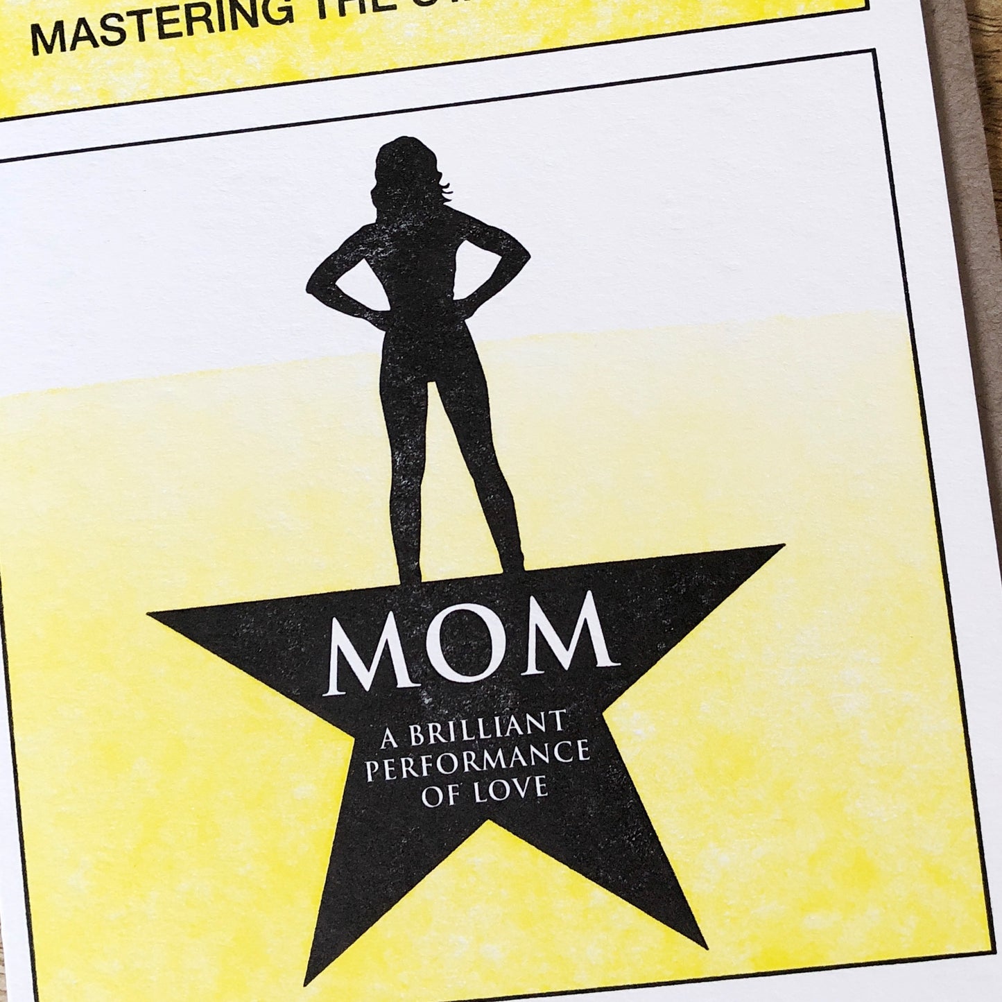 Playbill Mother's Day Card